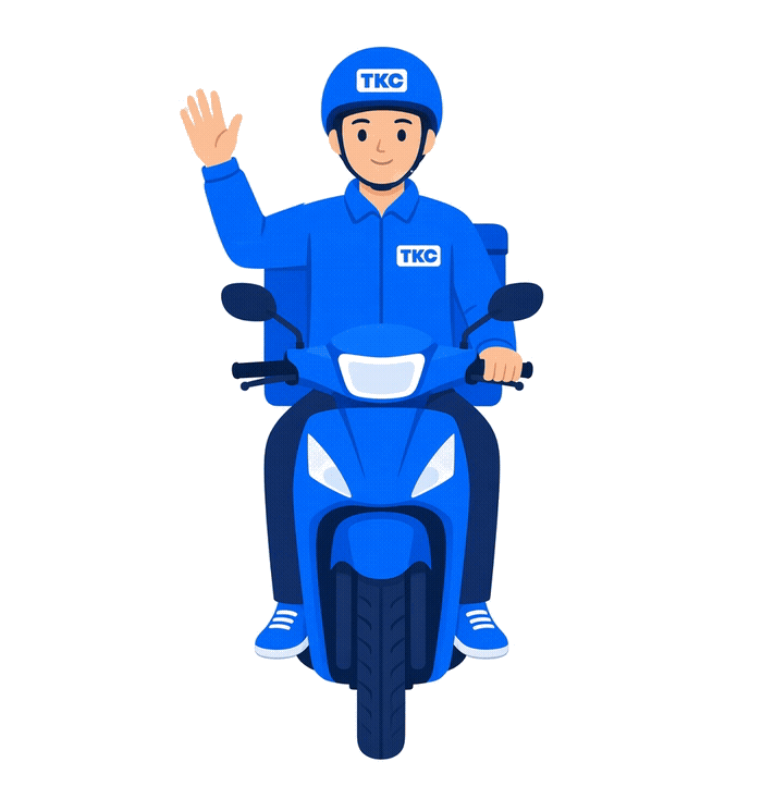 Tài xế TKC giao hàng